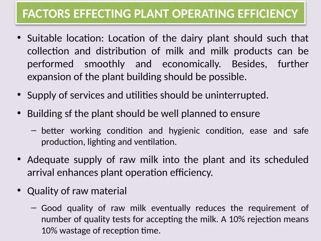 Efficiency Factors, Losses, Financial And - slide 4 of 15