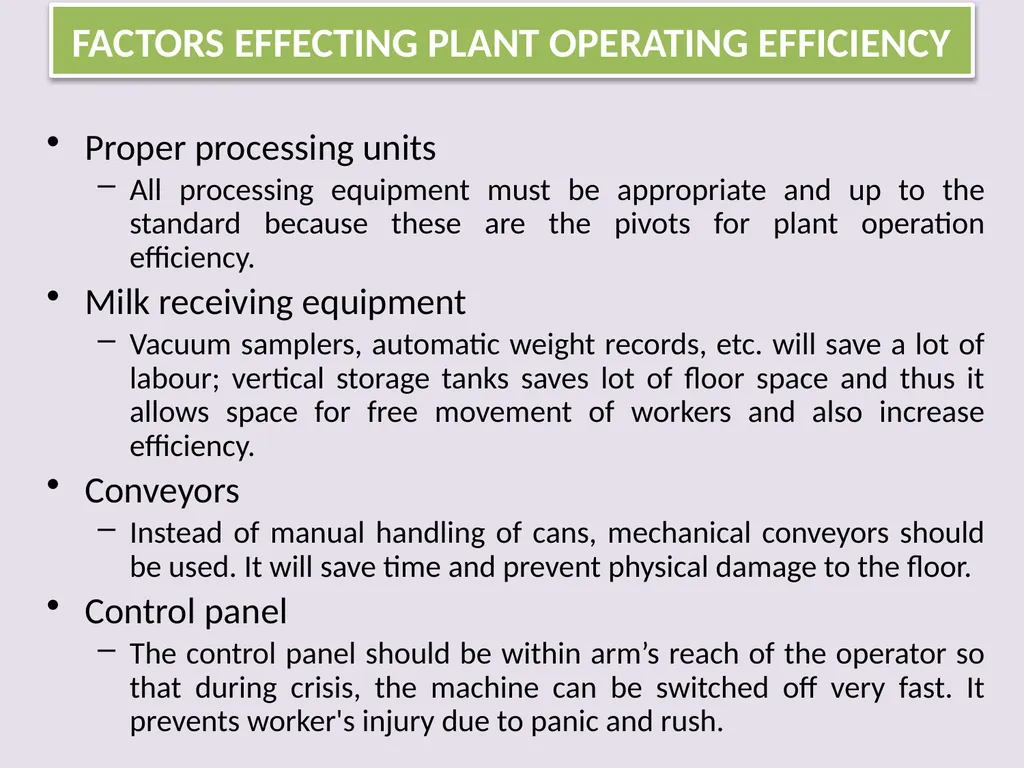 Efficiency Factors, Losses, Financial And - slide 6 of 15