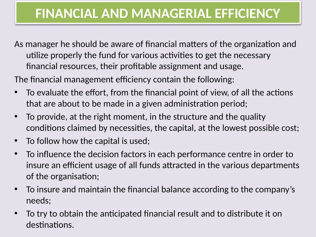 Efficiency Factors, Losses, Financial And - slide 15 of 15
