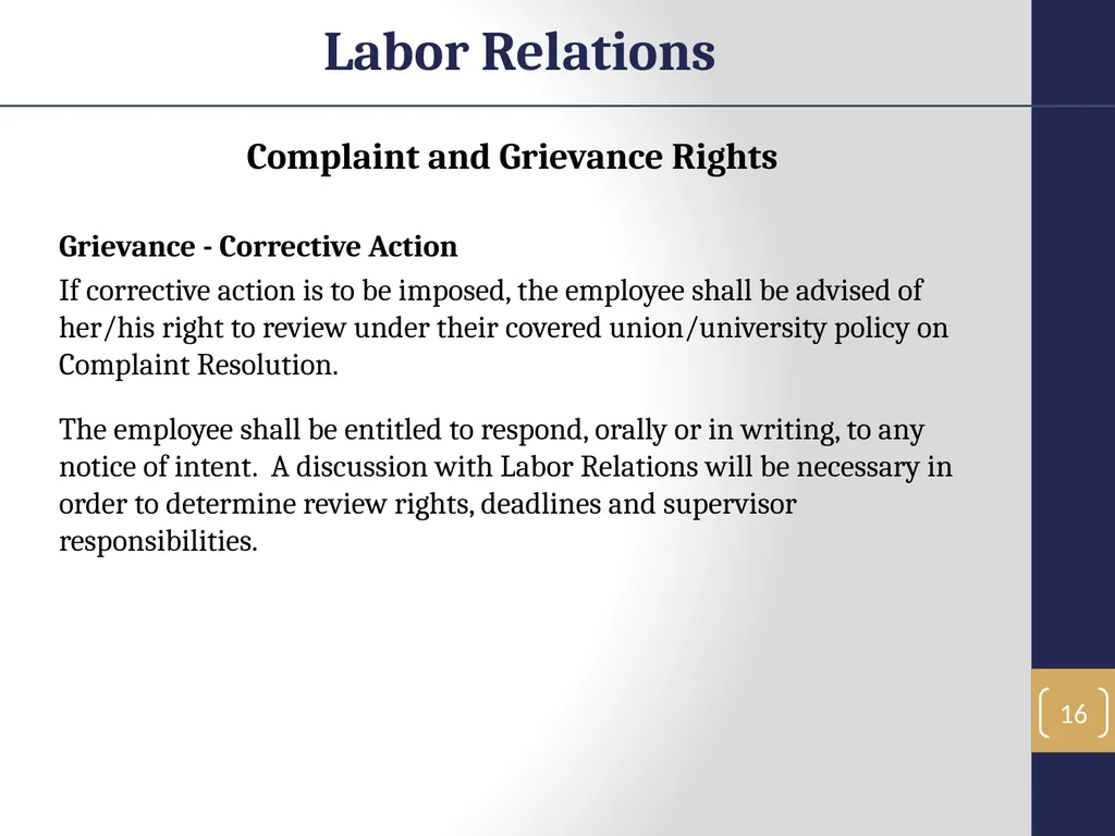 Labor Relations 1 Labor Relations Objectives In - slide 16 of 25