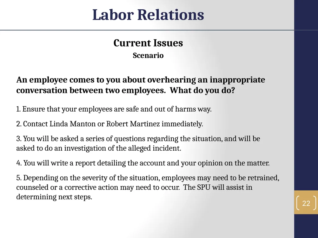 Labor Relations 1 Labor Relations Objectives In - slide 22 of 25
