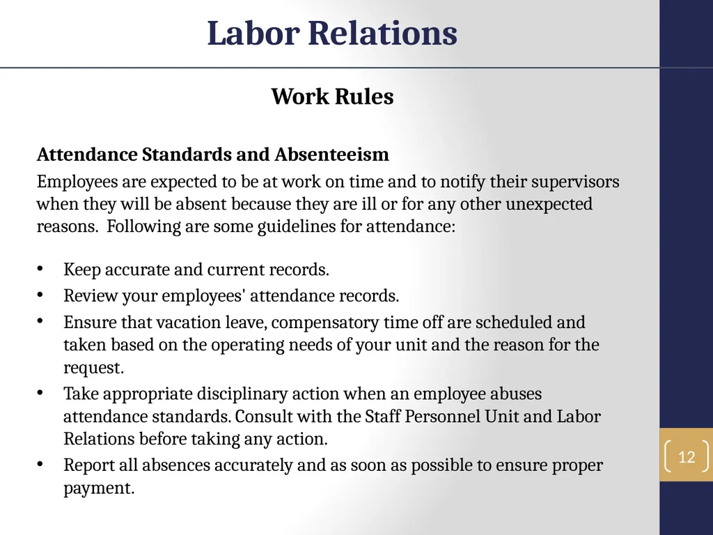 Labor Relations 1 Labor Relations Objectives In - slide 12 of 25