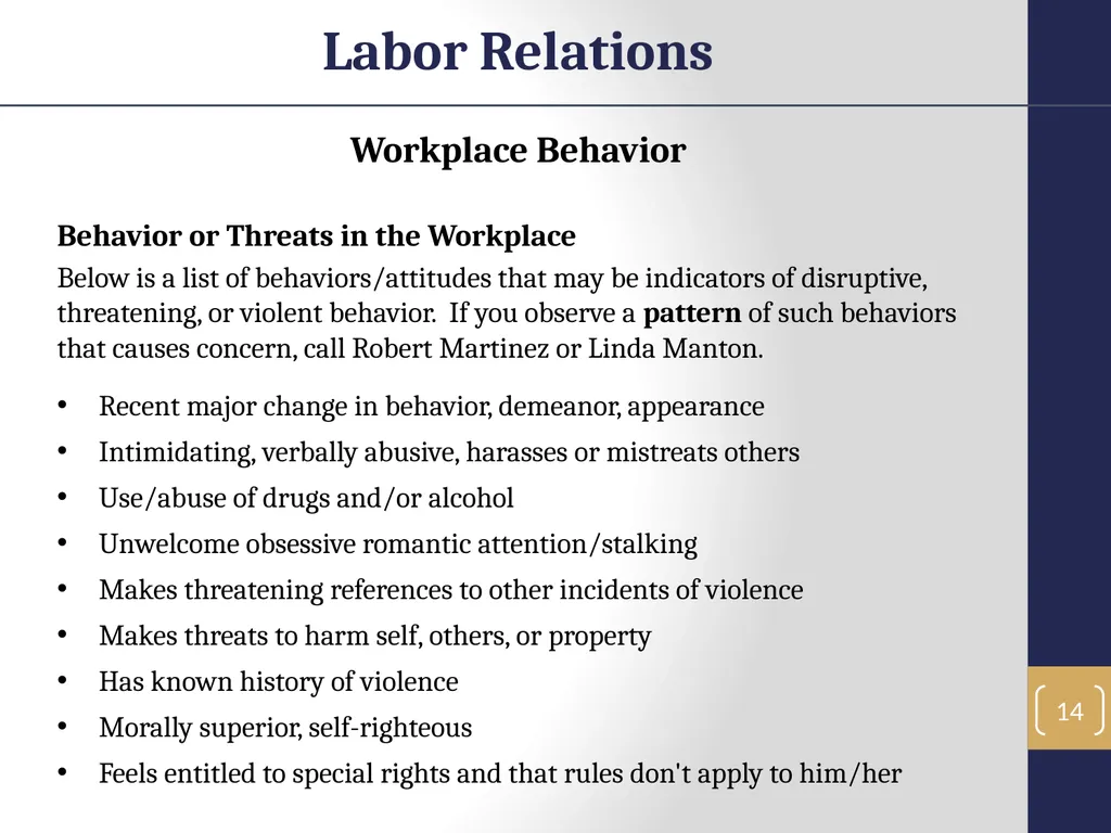 Labor Relations 1 Labor Relations Objectives In - slide 14 of 25