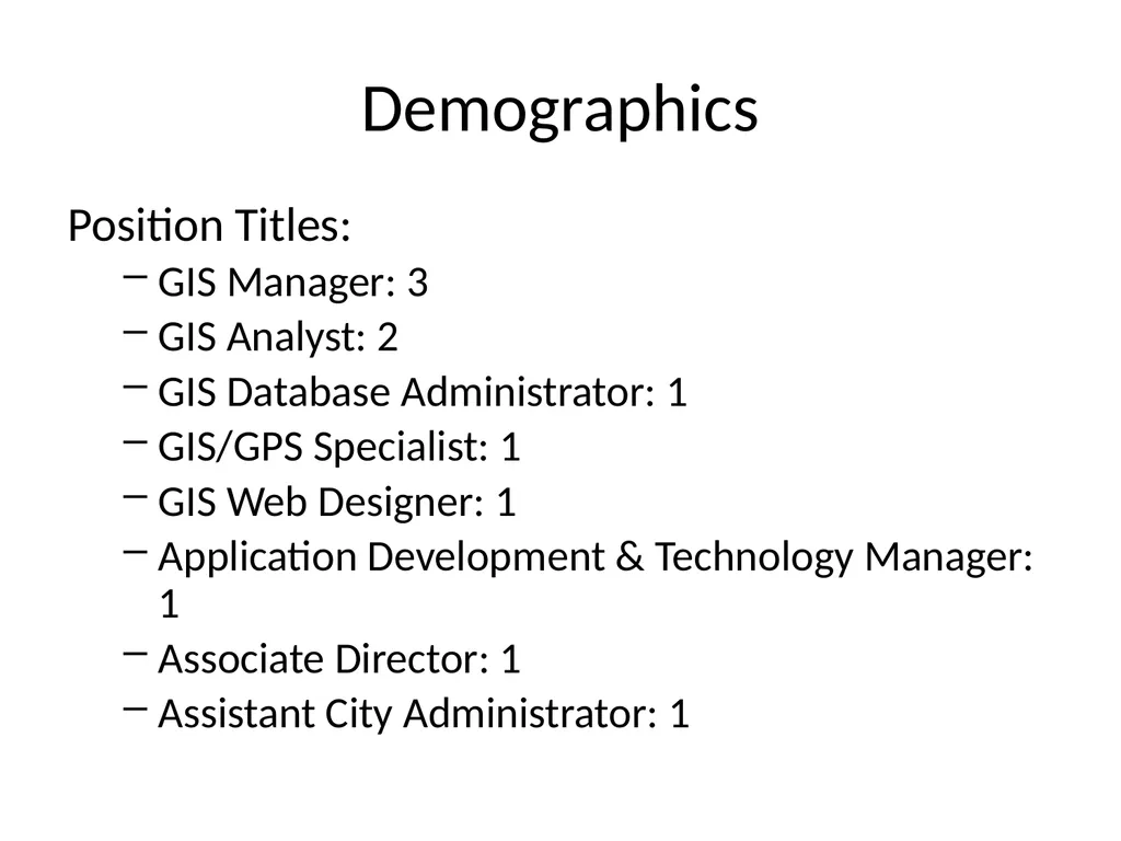 1. Northern Utah GIS Workforce Needs Survey - slide 2 of 26