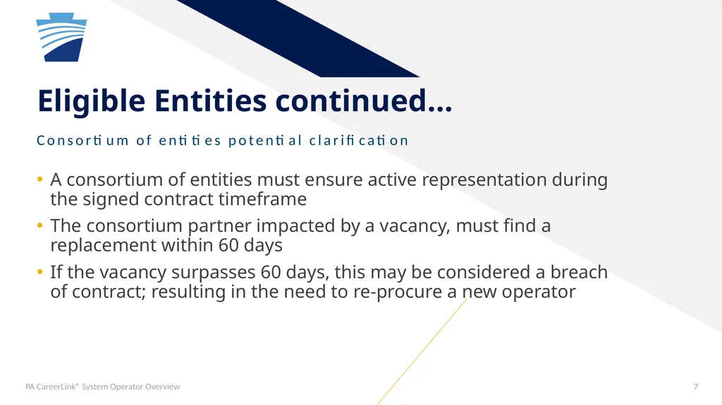 PA CareerLink® System Operator General Overview - slide 7 of 12