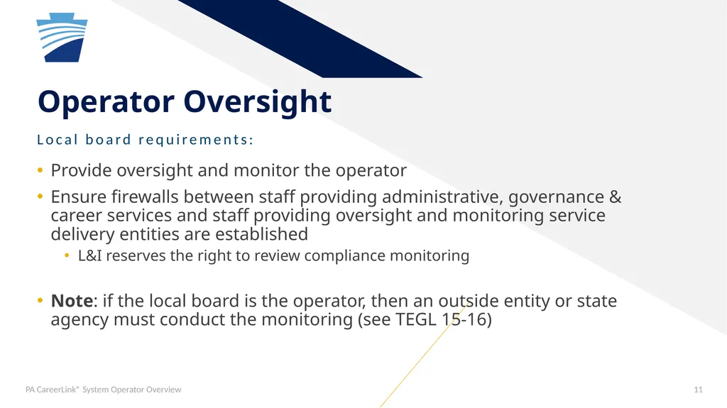 PA CareerLink® System Operator General Overview - slide 11 of 12