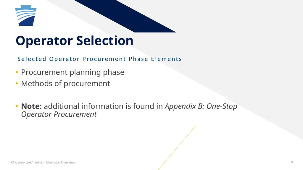 PA CareerLink® System Operator General Overview - slide 9 of 12