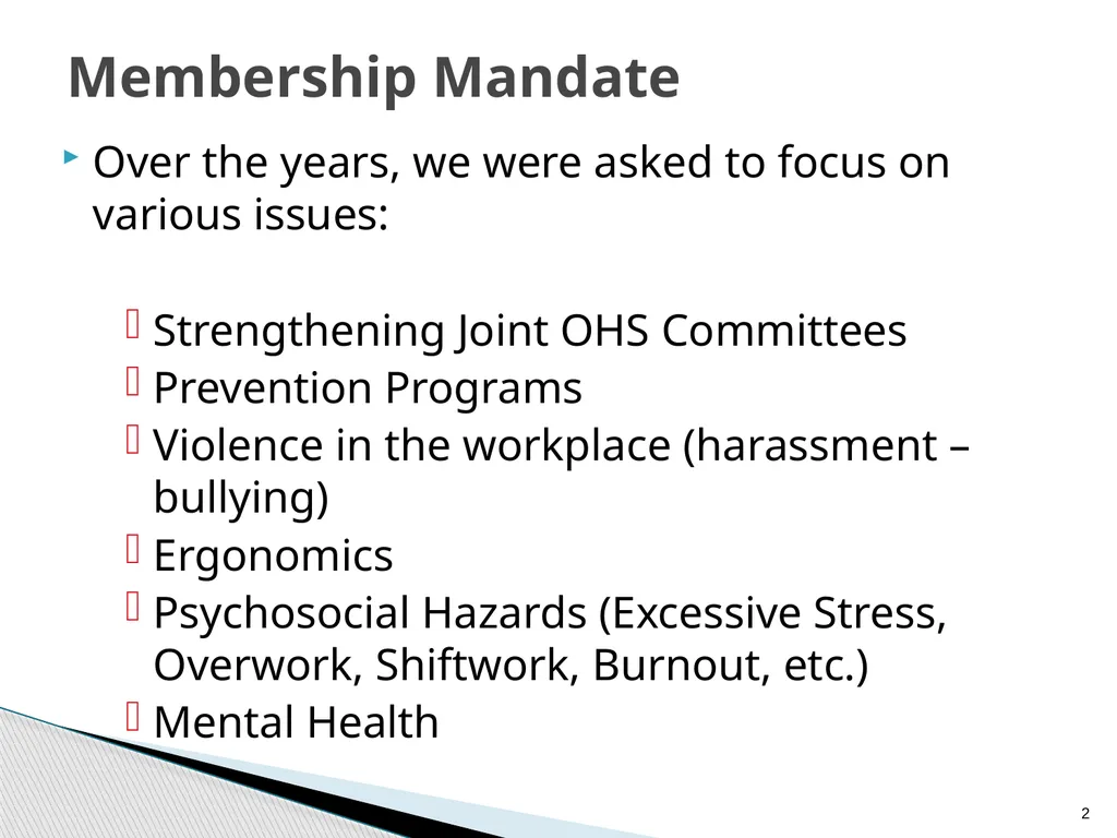Federal Public Service Workplace Psychological - slide 2 of 30