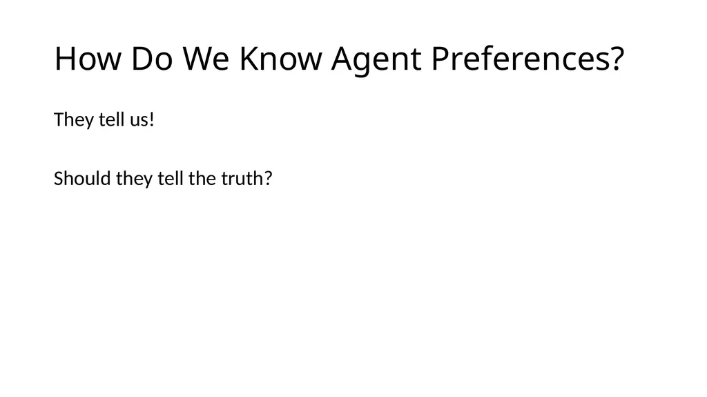 Warm Up There are four agents (1, 2, 3, 4) - slide 16 of 41