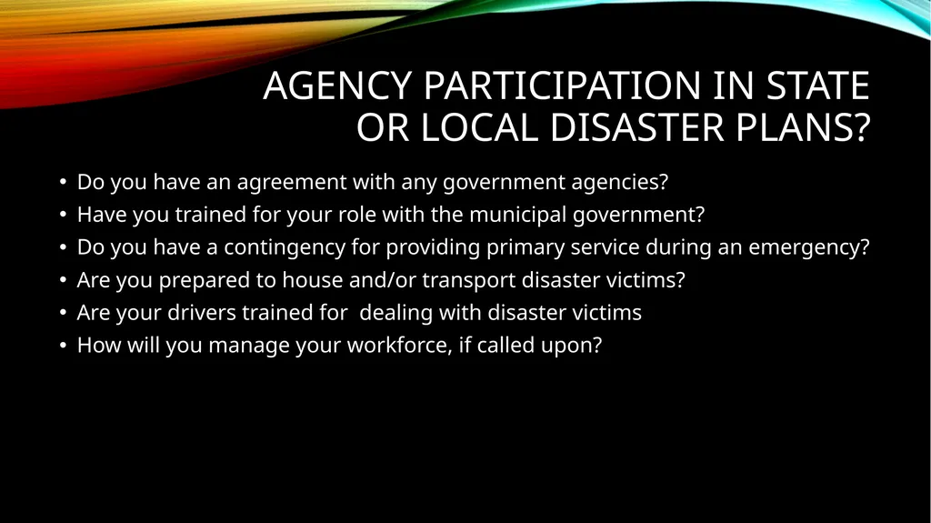 Business continuity A PROGRAM NOT A POLICY What - slide 5 of 15