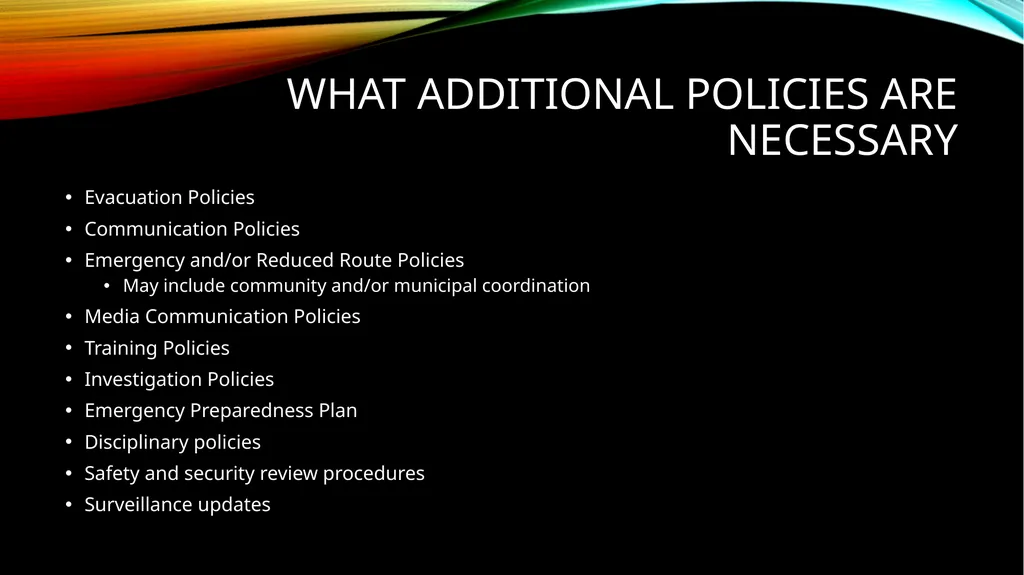 Business continuity A PROGRAM NOT A POLICY What - slide 3 of 15