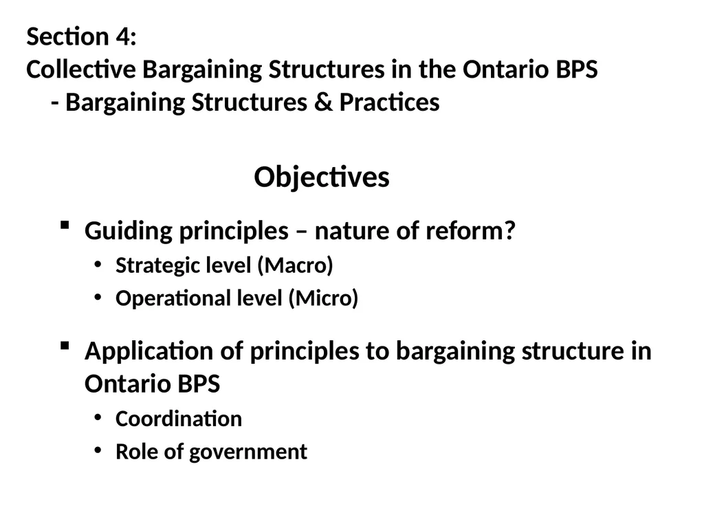 Richard P. Chaykowski and Robert S. Hickey Reform - slide 10 of 14