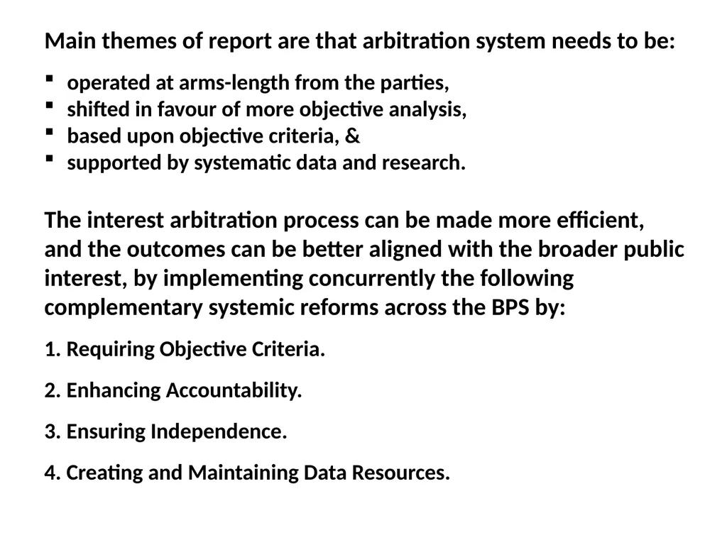 Richard P. Chaykowski and Robert S. Hickey Reform - slide 9 of 14
