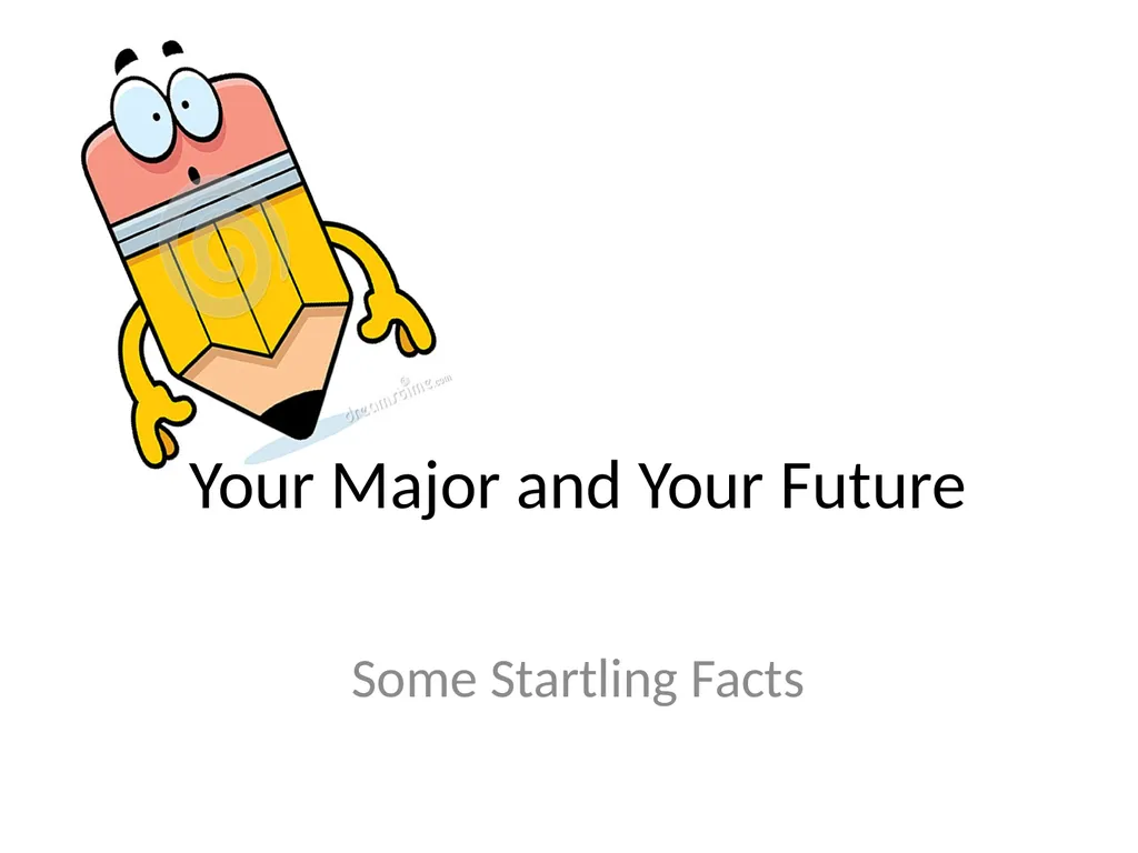Your Major and Your Future Some Startling Facts - slide 1 of 12