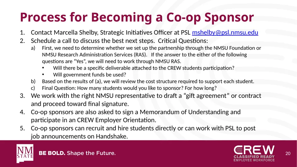 Classified Ready Employee Workforce CREW Dr. - slide 20 of 22