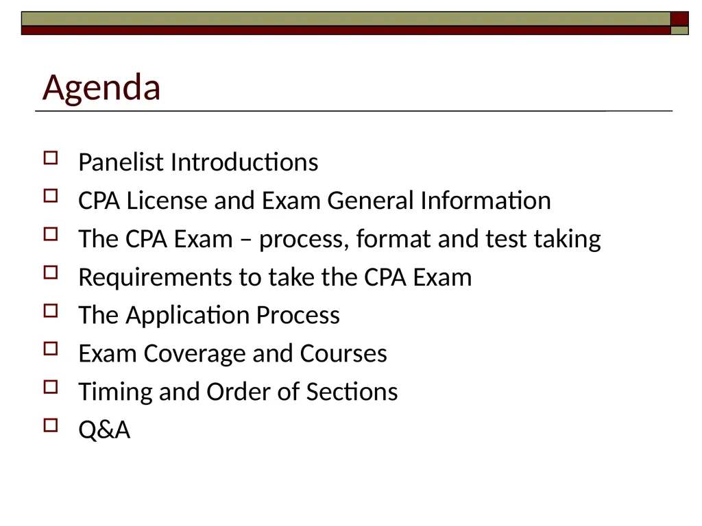 Preparing for the CPA Exam February 17, 2022 - slide 2 of 38