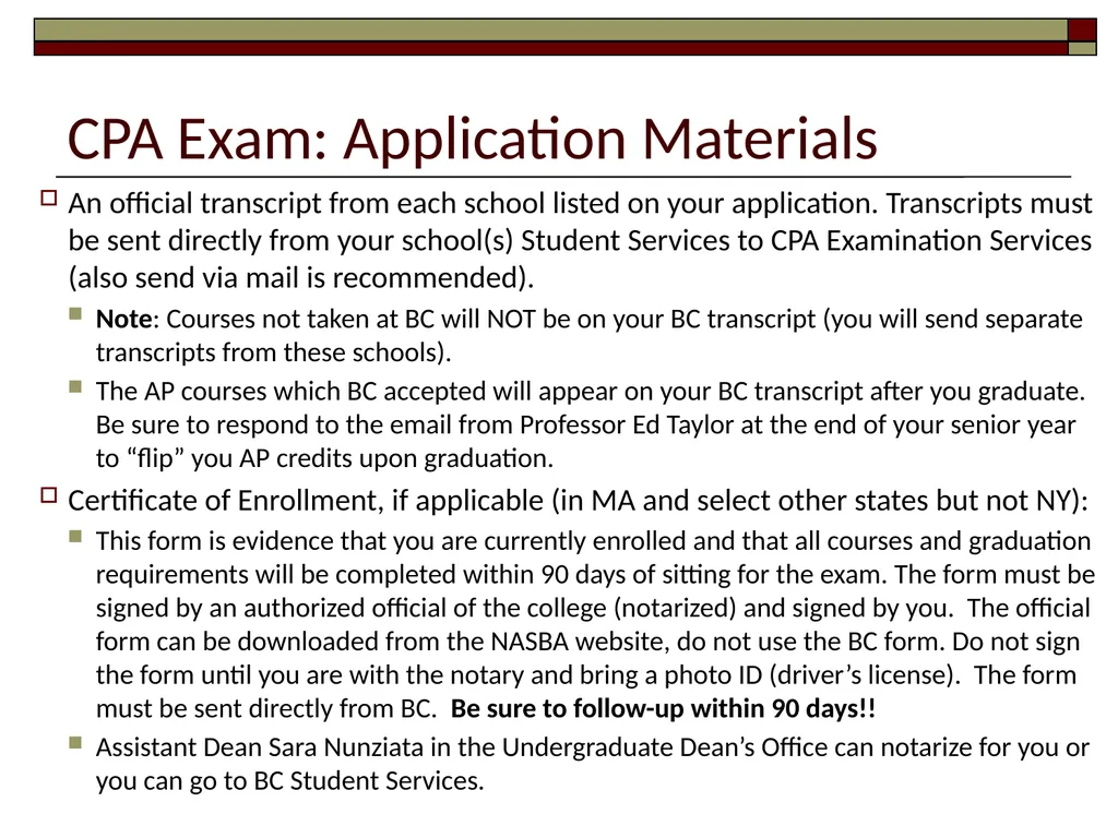 Preparing for the CPA Exam February 17, 2022 - slide 15 of 38