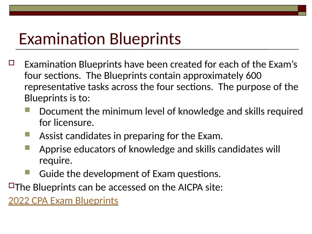 Preparing for the CPA Exam February 17, 2022 - slide 18 of 38