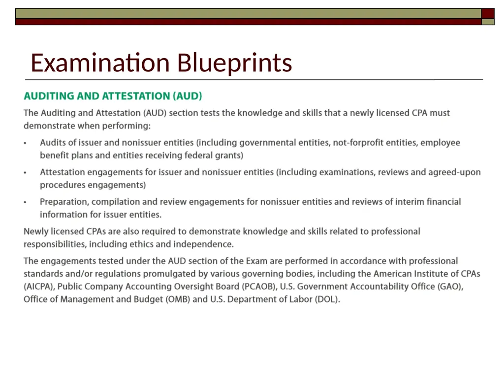 Preparing for the CPA Exam February 17, 2022 - slide 19 of 38