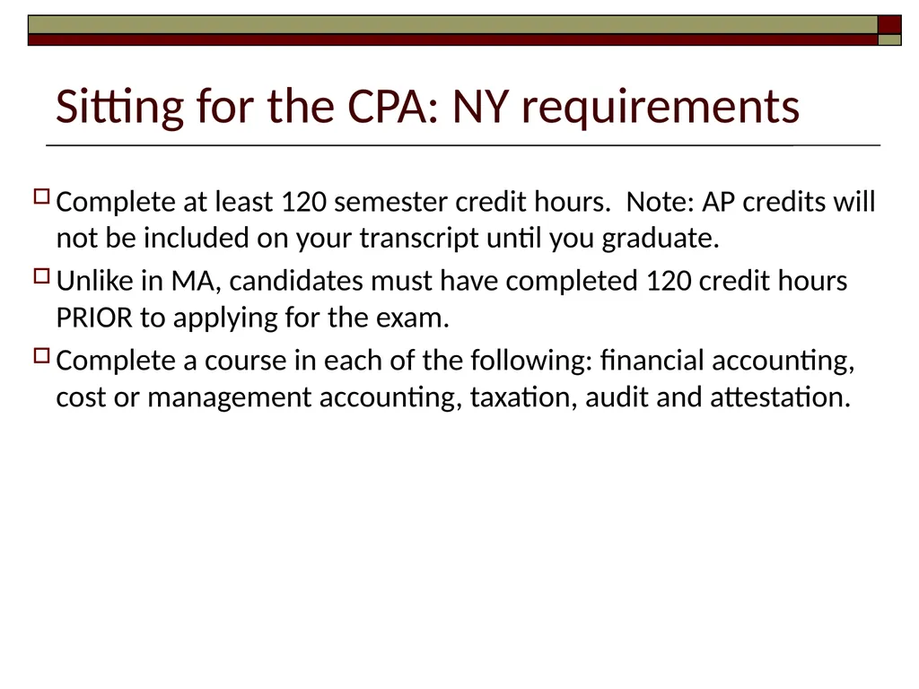 Preparing for the CPA Exam February 17, 2022 - slide 13 of 38