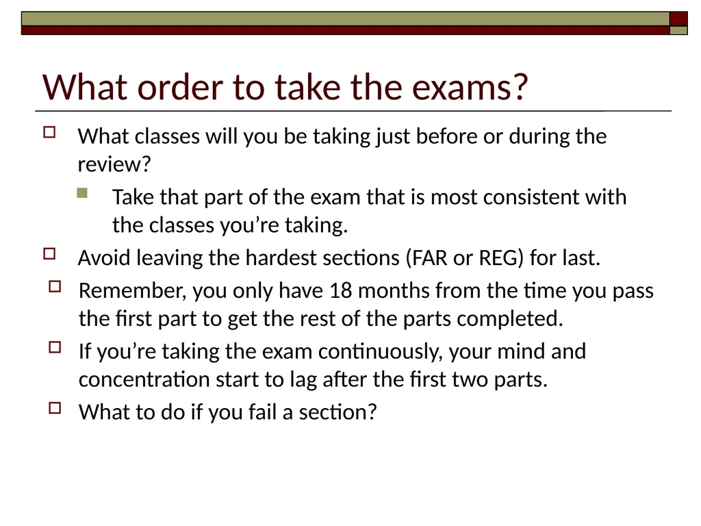 Preparing for the CPA Exam February 17, 2022 - slide 31 of 38