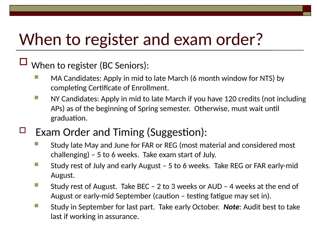 Preparing for the CPA Exam February 17, 2022 - slide 32 of 38