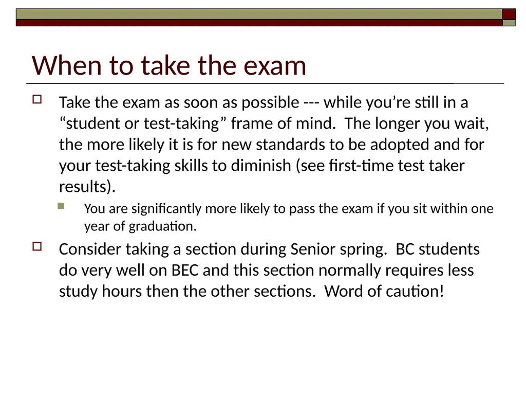 Preparing for the CPA Exam February 17, 2022 - slide 26 of 38