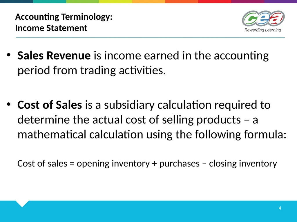 FINANCIAL STATEMENTS GCE PROFESSIONAL BUSINESS - slide 4 of 14