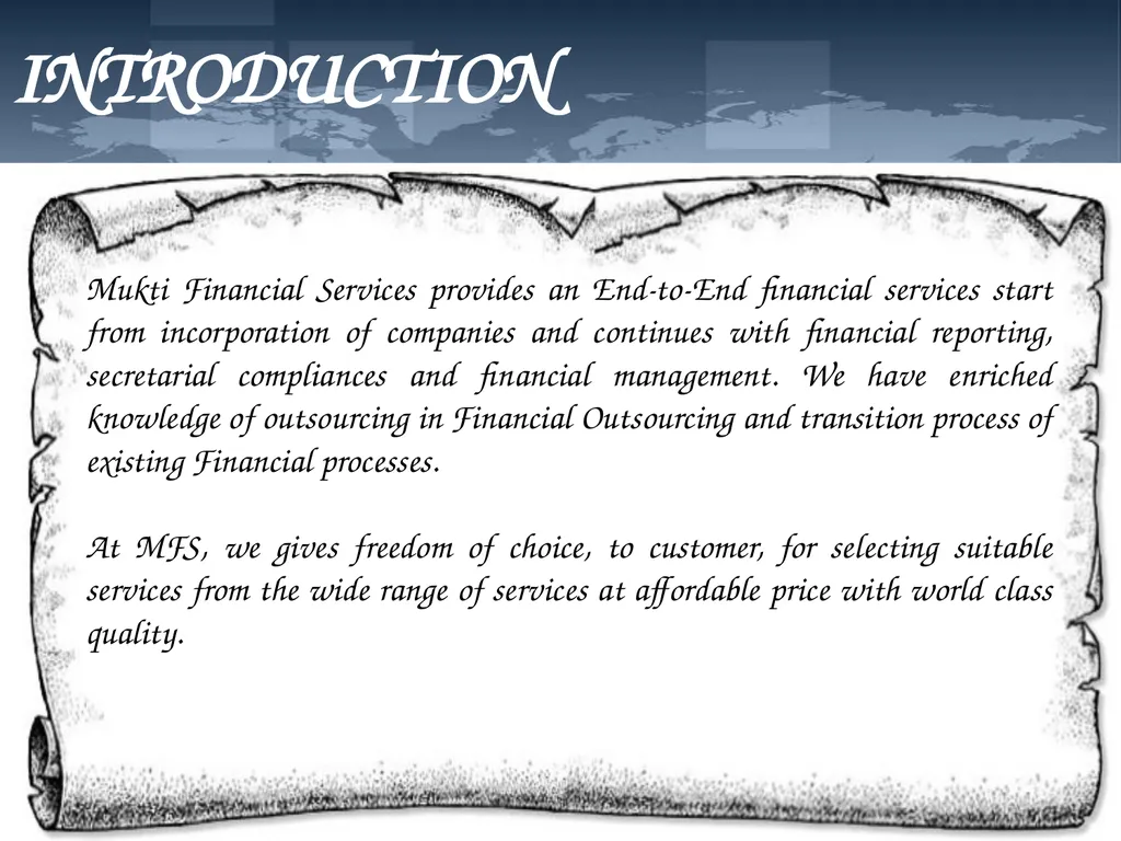 MUKTI FINANCIAL SERVICES Freedom to fly higher CA - slide 2 of 10
