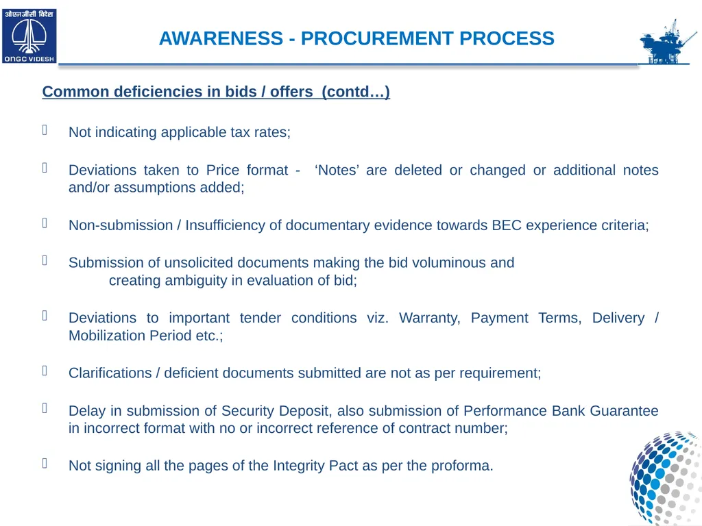 ONGC VIDESH LIMITED MATERIALS MANAGEMENT - slide 22 of 26