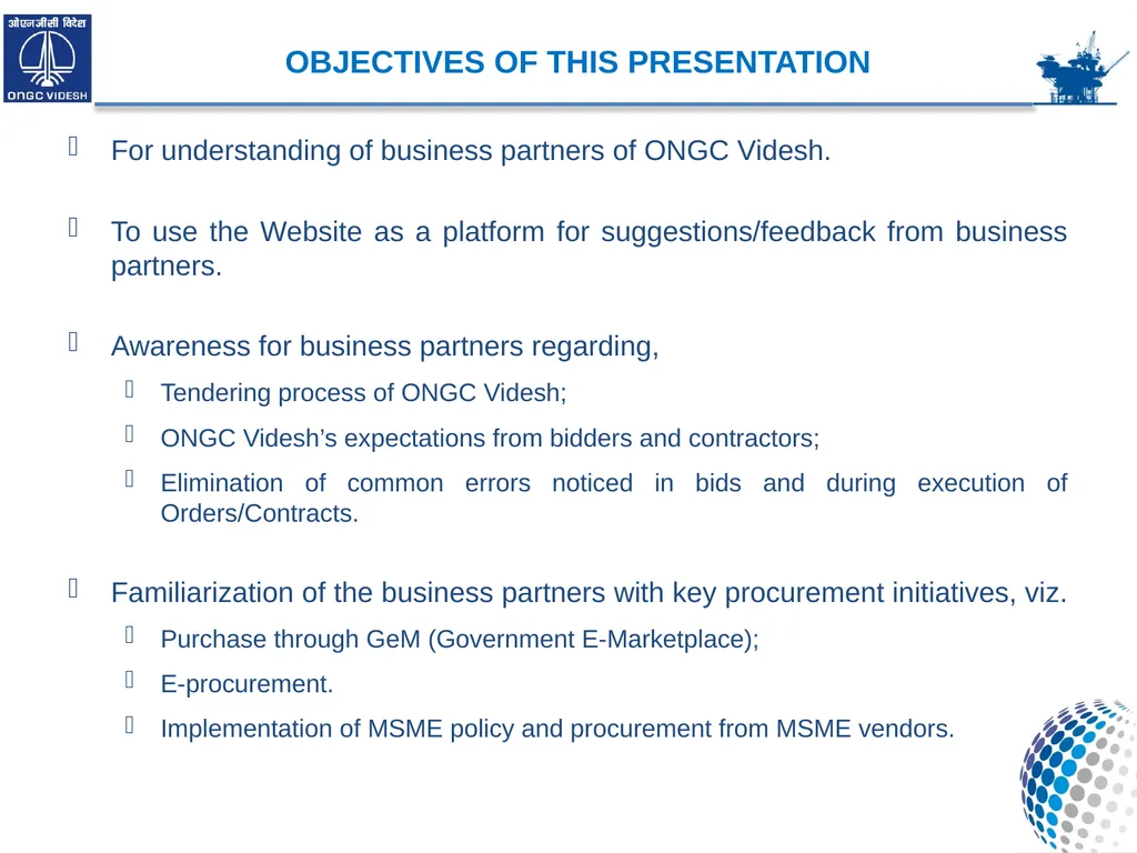 ONGC VIDESH LIMITED MATERIALS MANAGEMENT - slide 4 of 26