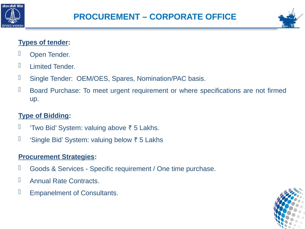ONGC VIDESH LIMITED MATERIALS MANAGEMENT - slide 11 of 26