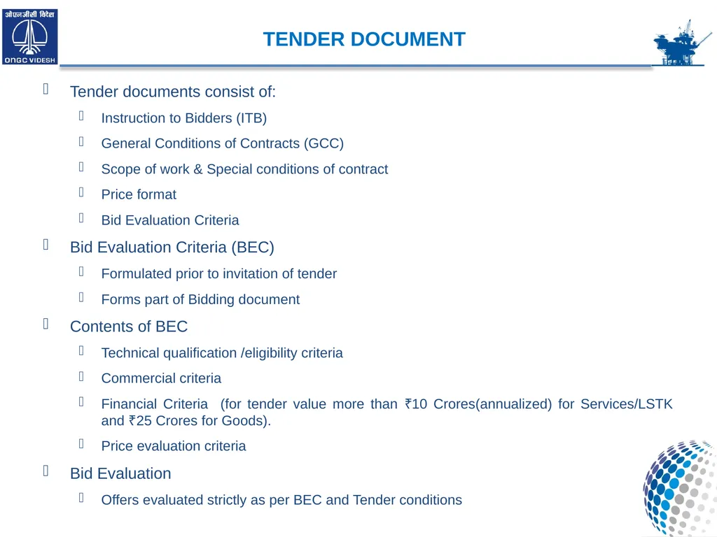 ONGC VIDESH LIMITED MATERIALS MANAGEMENT - slide 9 of 26