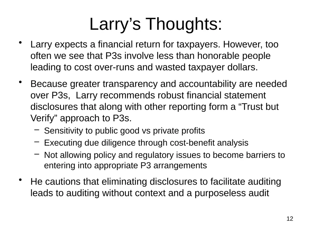 Federal Accounting Standards Advisory Board - slide 12 of 15