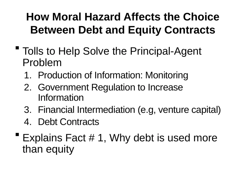 Why do financial institutions exist? Basic facts - slide 33 of 45