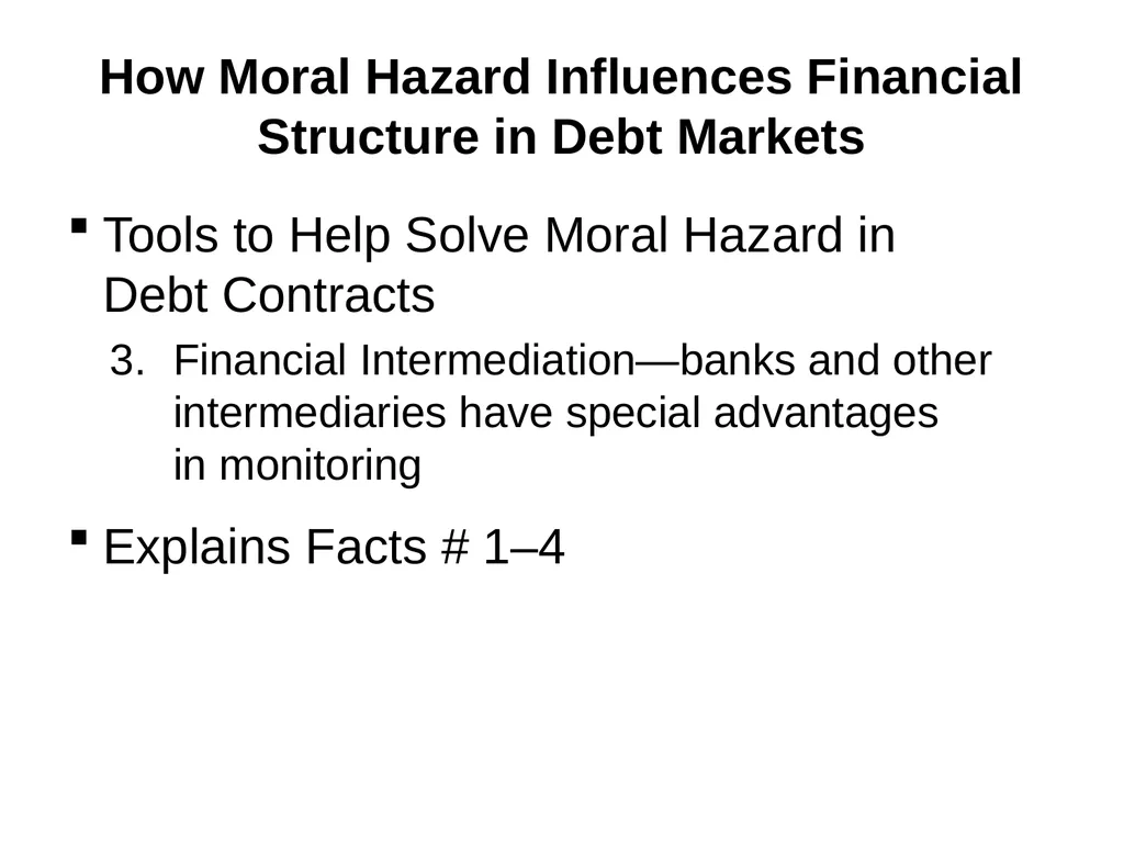 Why do financial institutions exist? Basic facts - slide 37 of 45