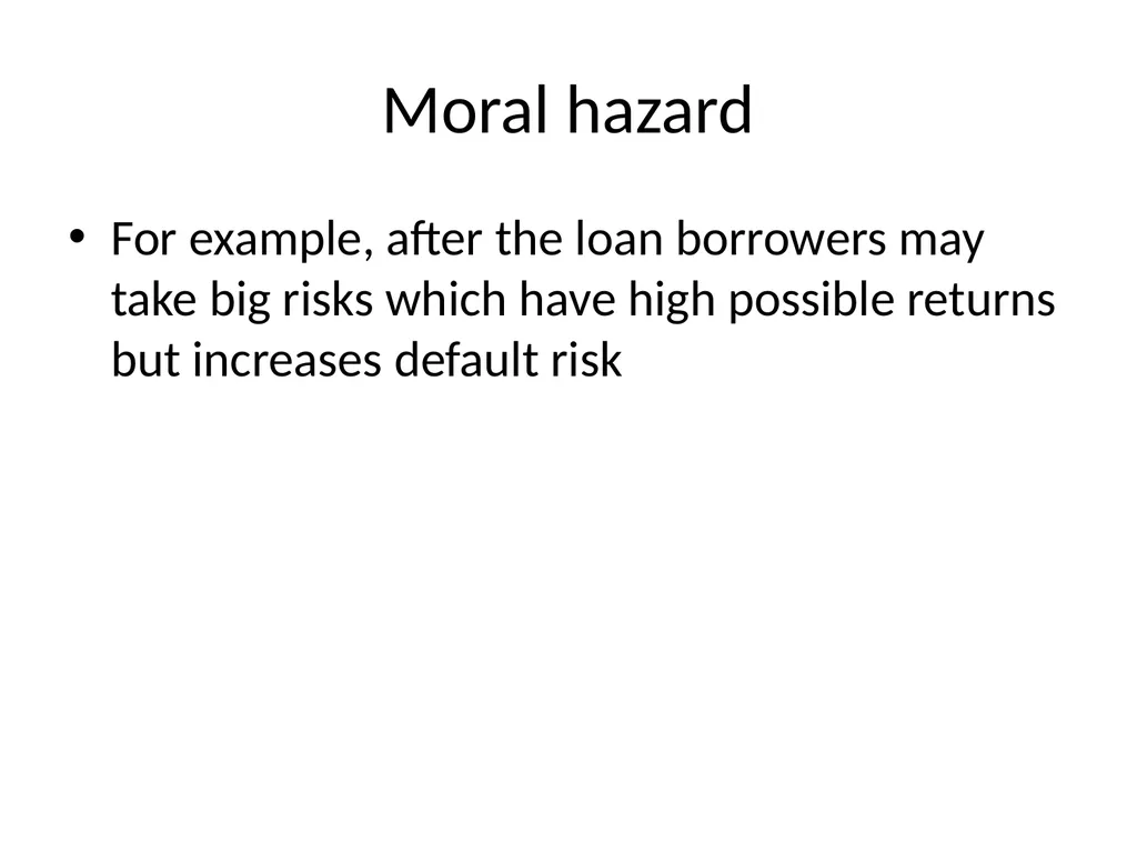 Why do financial institutions exist? Basic facts - slide 21 of 45