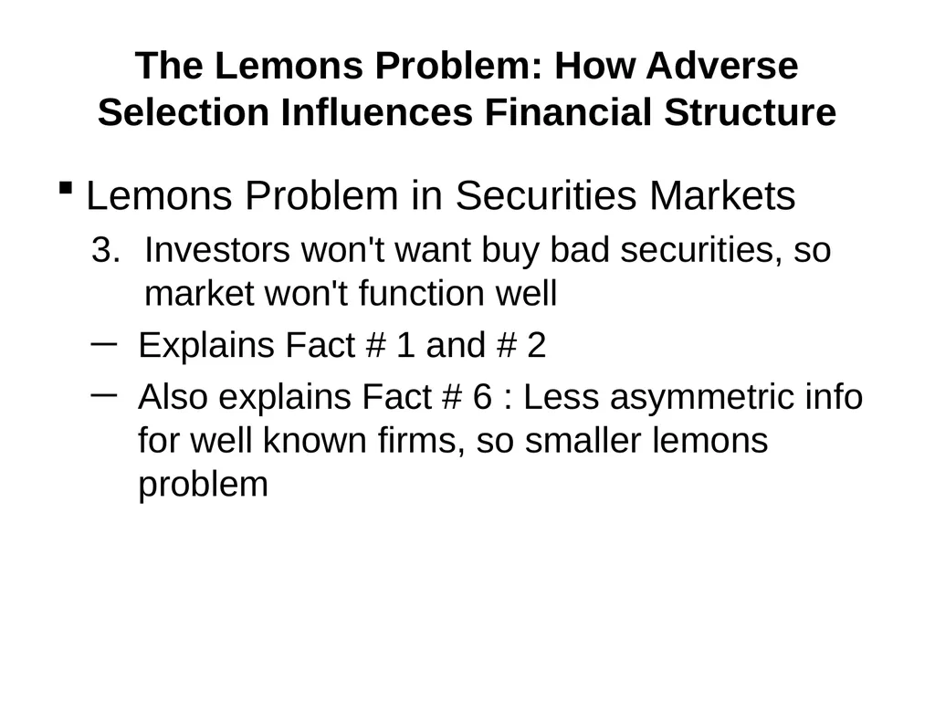 Why do financial institutions exist? Basic facts - slide 25 of 45