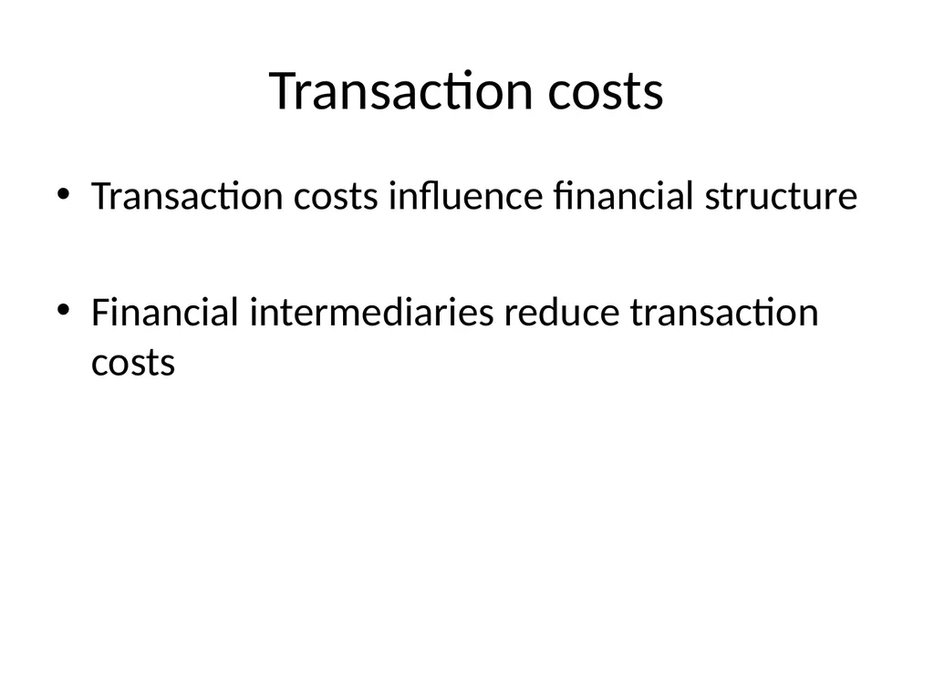 Why do financial institutions exist? Basic facts - slide 7 of 45