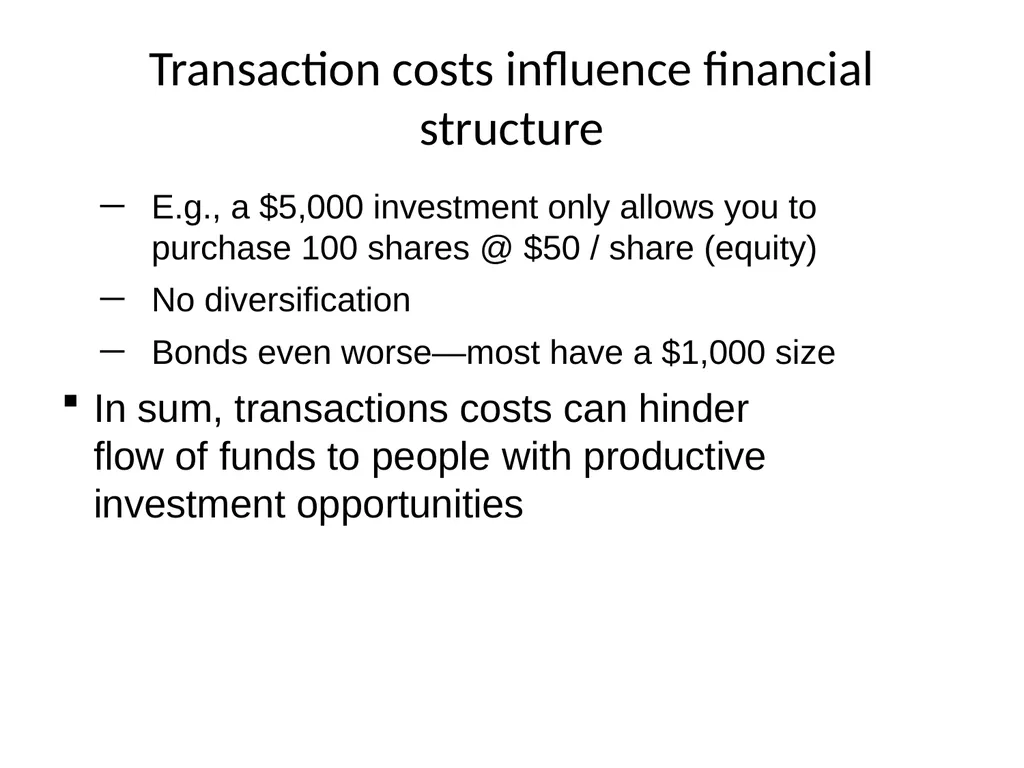 Why do financial institutions exist? Basic facts - slide 8 of 45