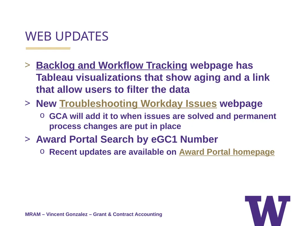 REMINDERS: Award Setup & Modification Requests - slide 16 of 39