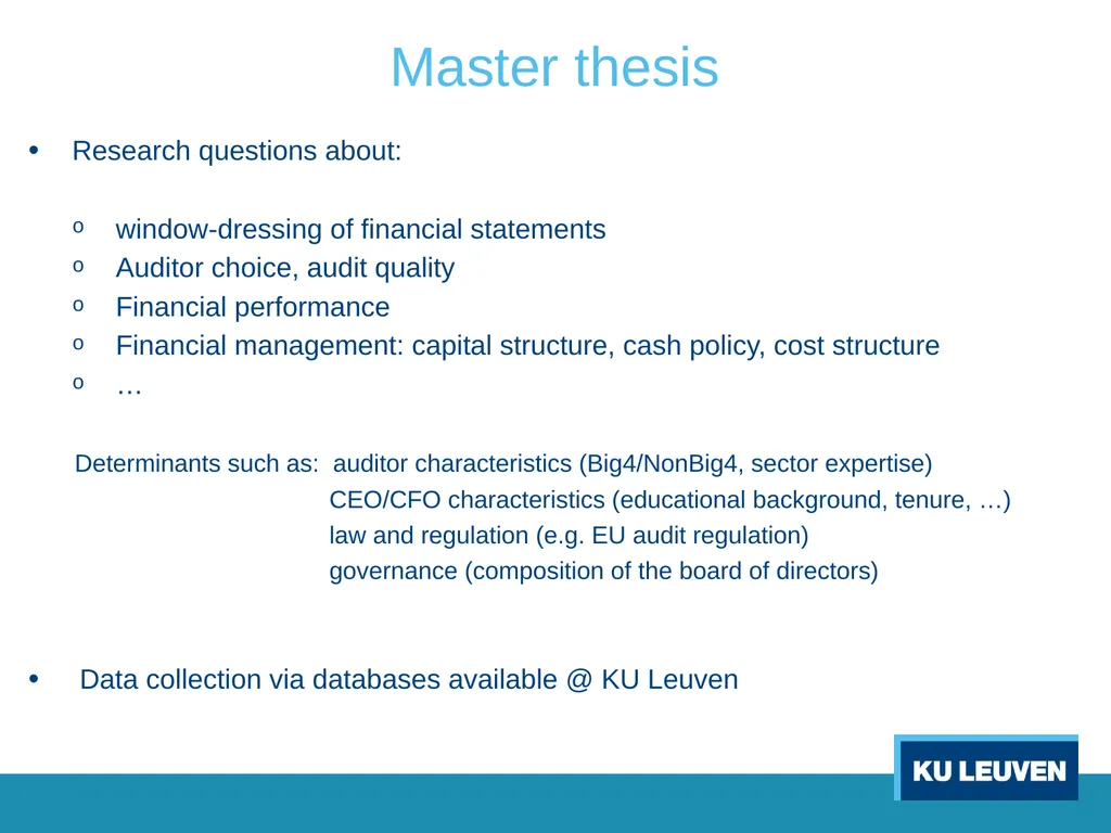 Anne-Mie Reheul (anne-mie.reheul@kuleuven.be) - slide 9 of 14