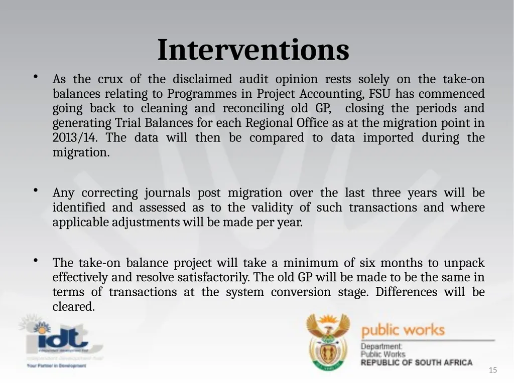 2015/16 Annual Report presentation to the - slide 15 of 64
