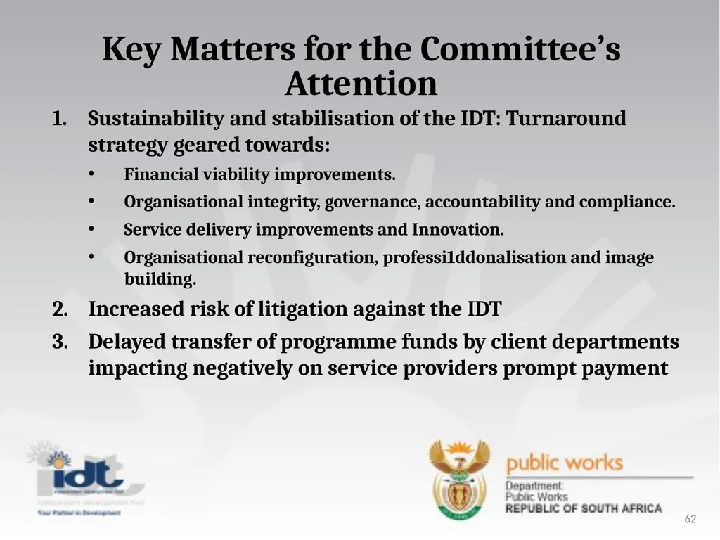 2015/16 Annual Report presentation to the - slide 62 of 64