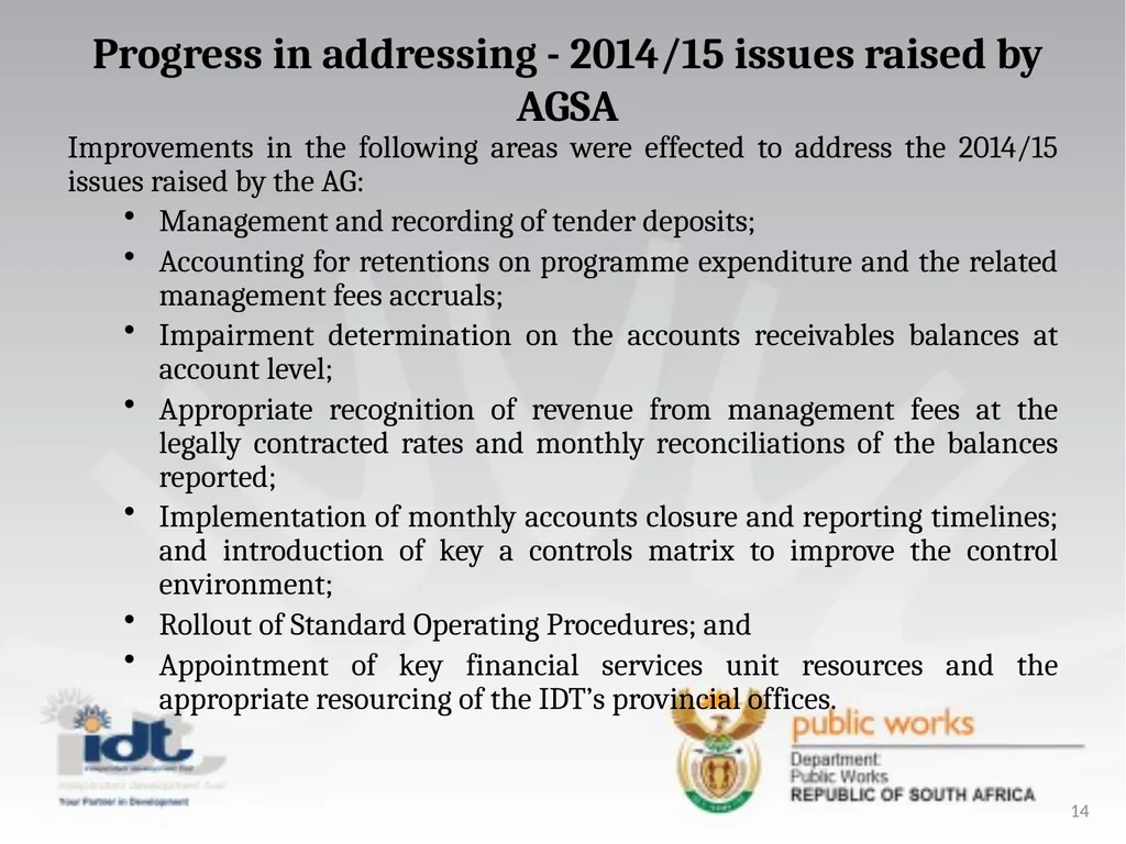 2015/16 Annual Report presentation to the - slide 14 of 64