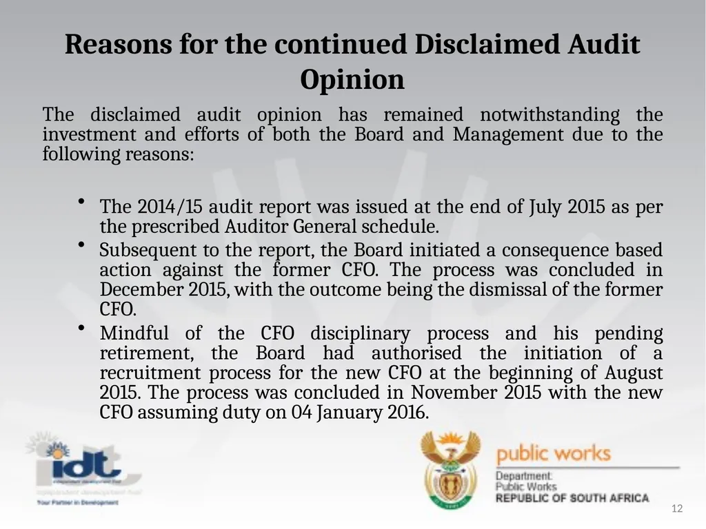 2015/16 Annual Report presentation to the - slide 12 of 64