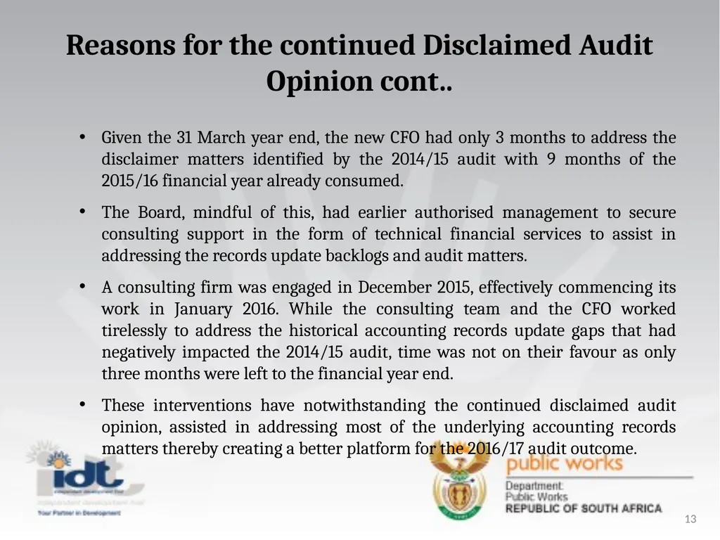 2015/16 Annual Report presentation to the - slide 13 of 64