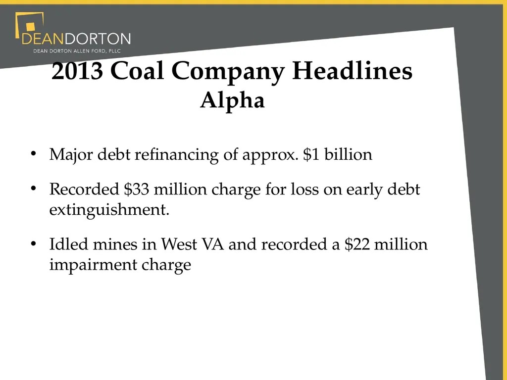 Accounting & Market Changes Impacting Mining - slide 8 of 22