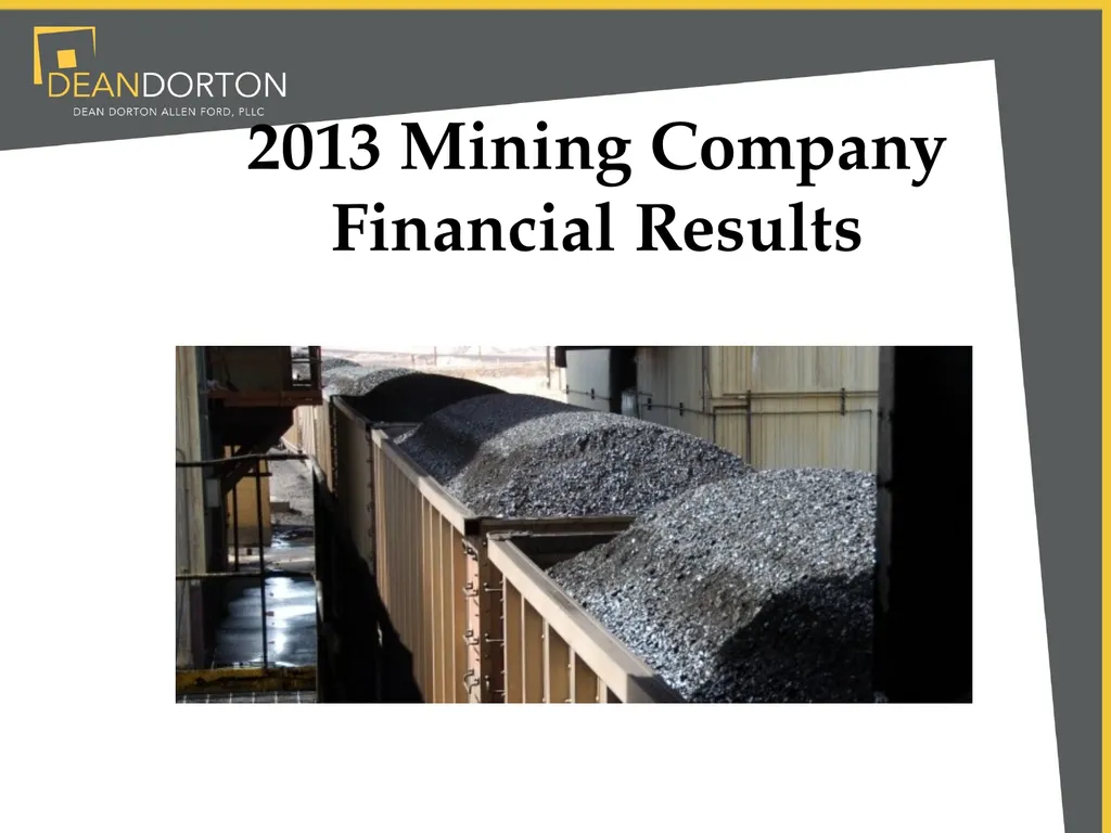 Accounting & Market Changes Impacting Mining - slide 11 of 22
