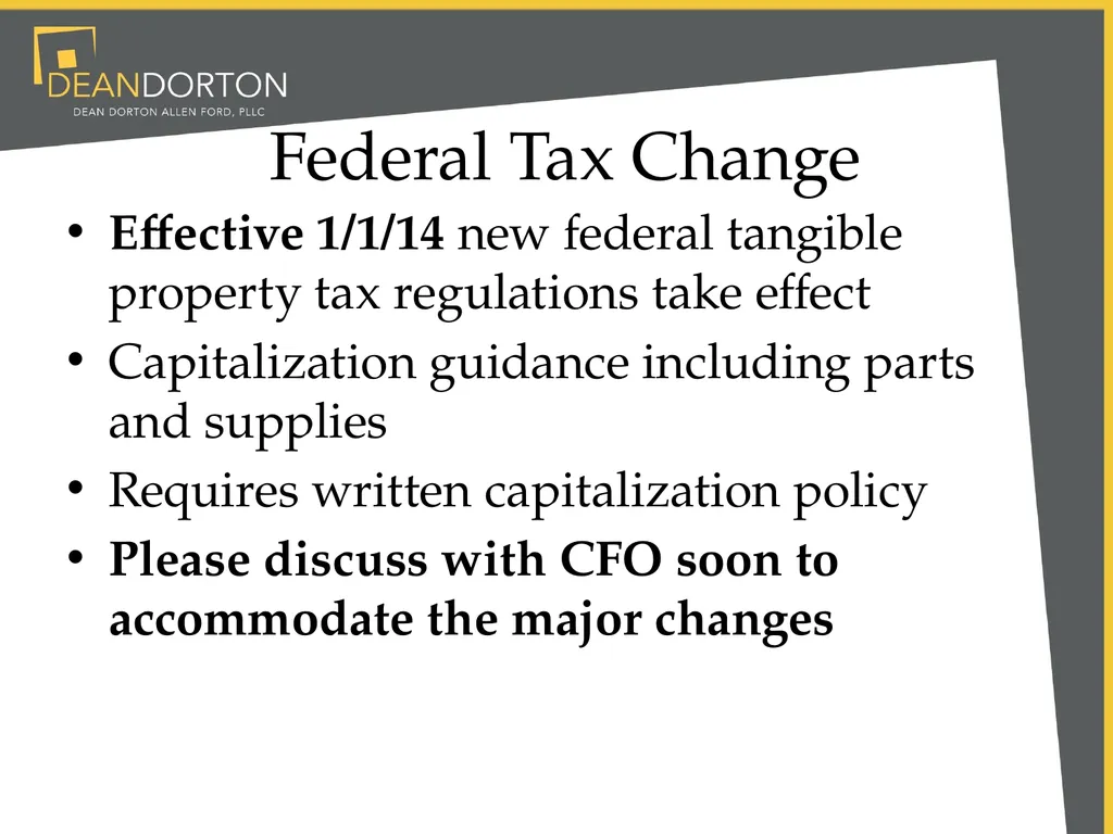 Accounting & Market Changes Impacting Mining - slide 20 of 22